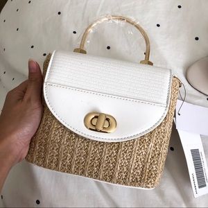 JustFab Straw bag